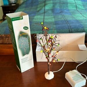Department 56 Lighted Christmas Bare Branch Tree, Village Accessories.